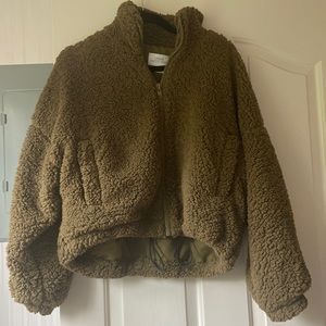 Green Fuzzy Jacket